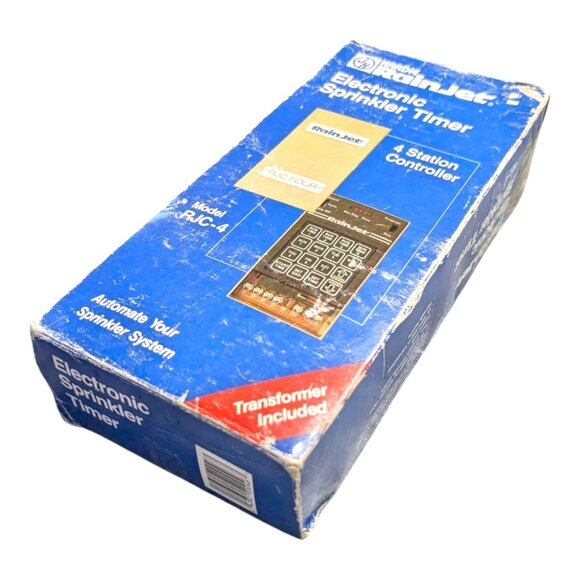 Vintage RainJet RJC-4 4-Zone Sprinkler Timer - New Open Box - Picture 7 of 7